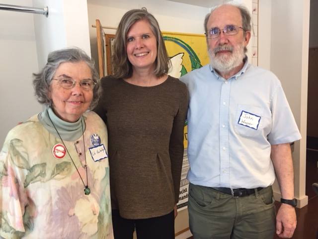 Lib Hutchby, John Wagoner and Sandra Steingraber.