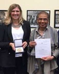 Eleanor Holmes Norton with Beatrice Fihn