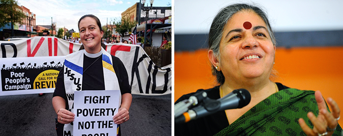 Rev. Dr. Liz Theoharis and Vandana Shiva